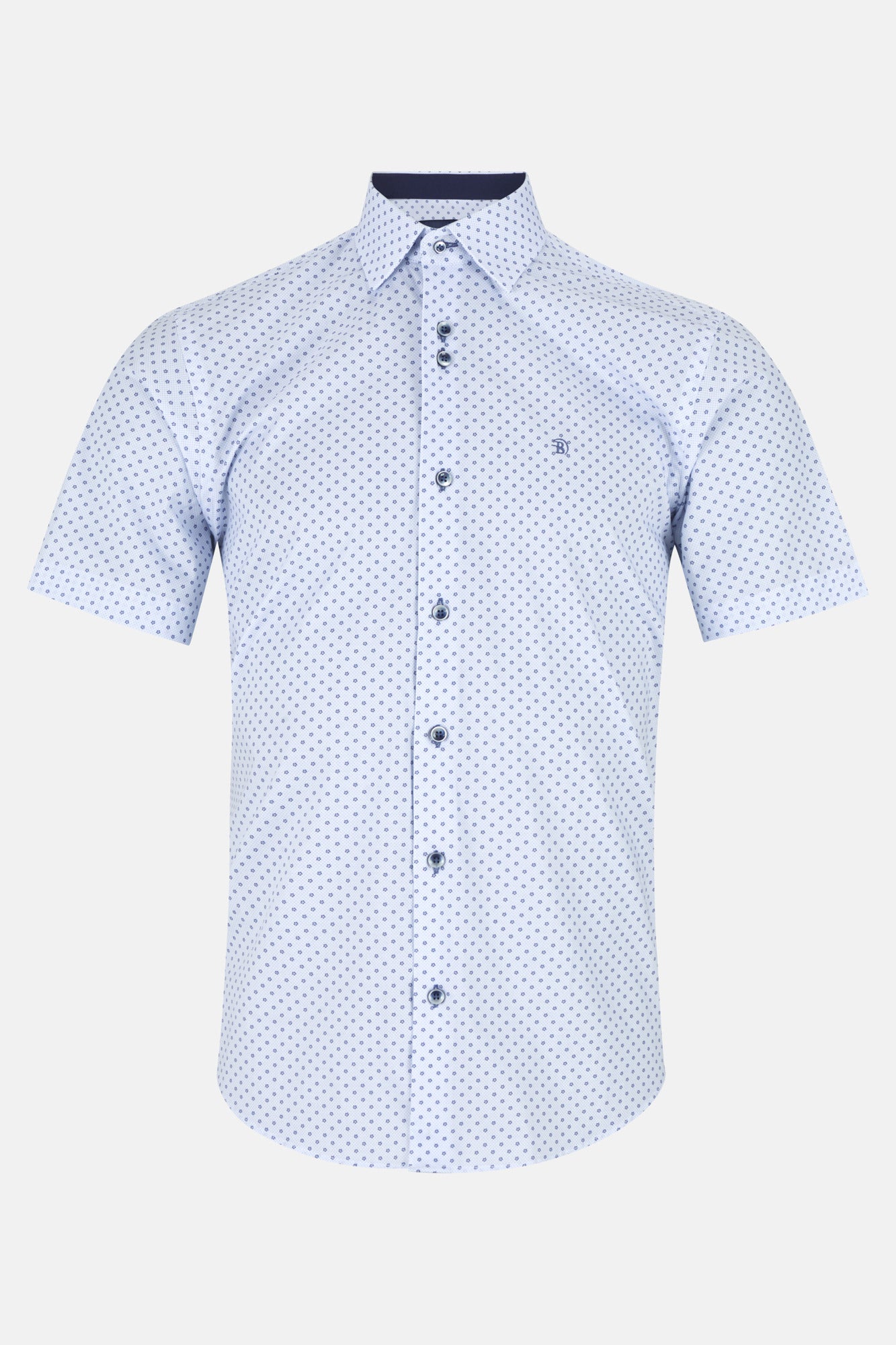 Alex Navy Short Sleeved Shirt By Benetti Menswear