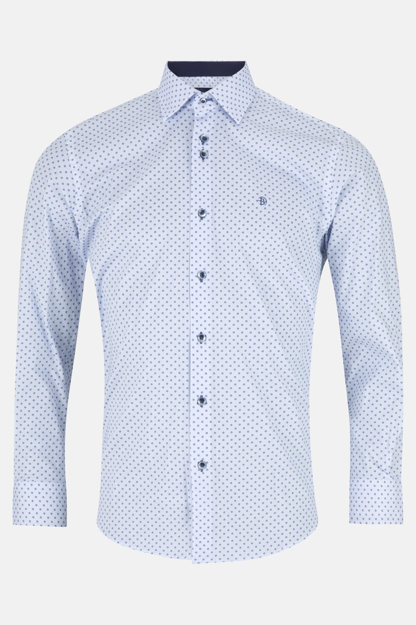 Alex Navy Long Sleeve Benetti Menswear Shirt