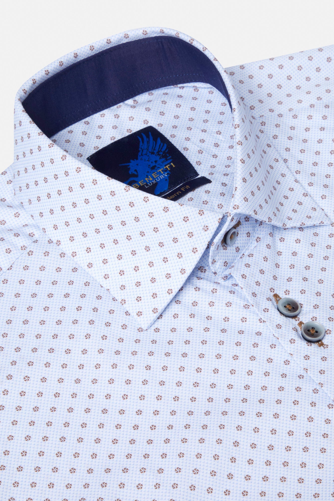 Alex Stone Long Sleeve Benetti Menswear Shirt