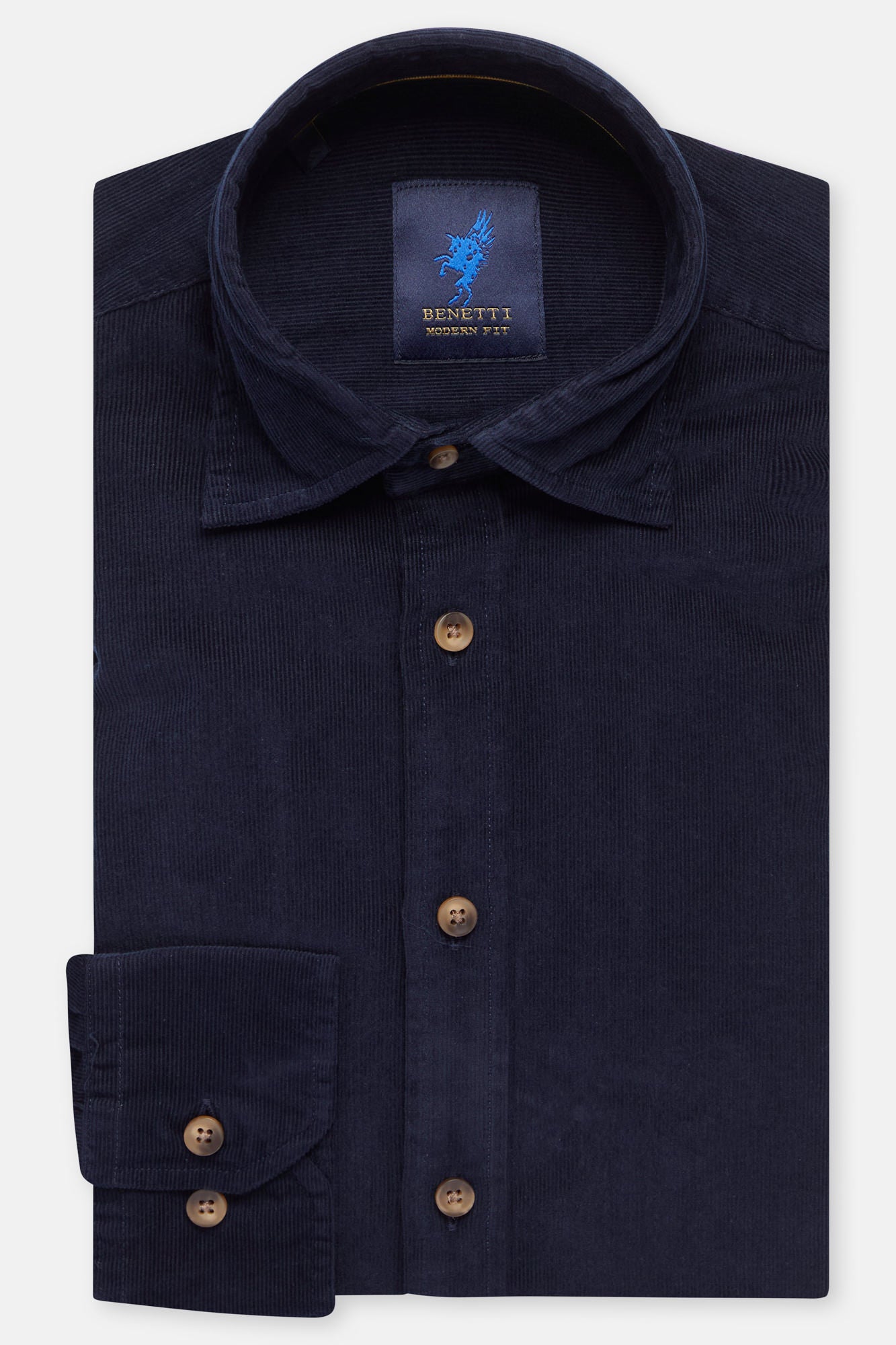 Alfie Navy Cord Shirt