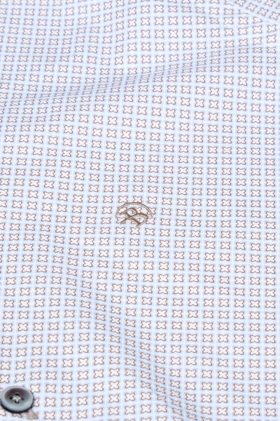 Baker Coffee Short Sleeved Shirt By Benetti Menswear