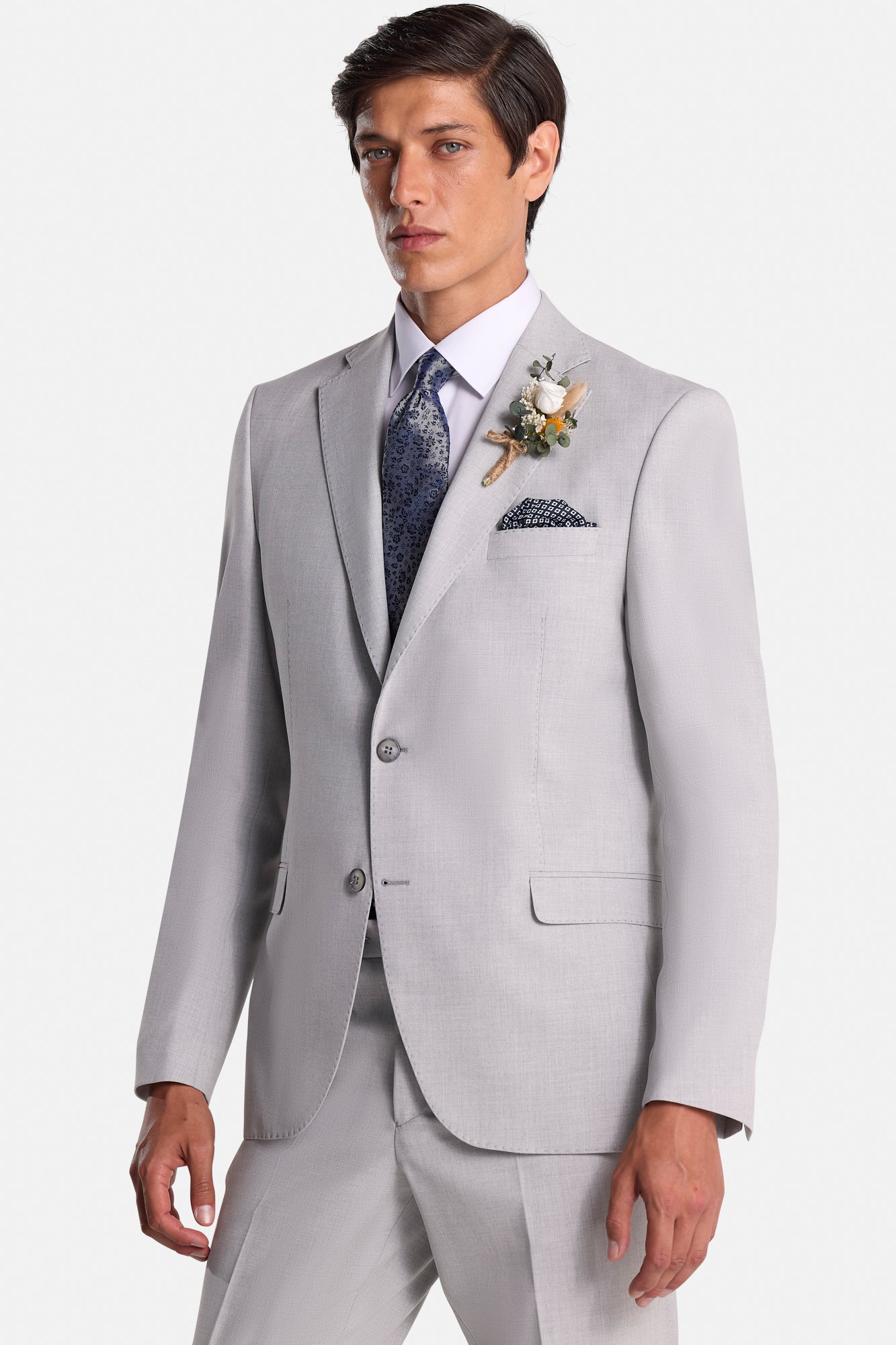 Albert Silver 2 Piece Suit
