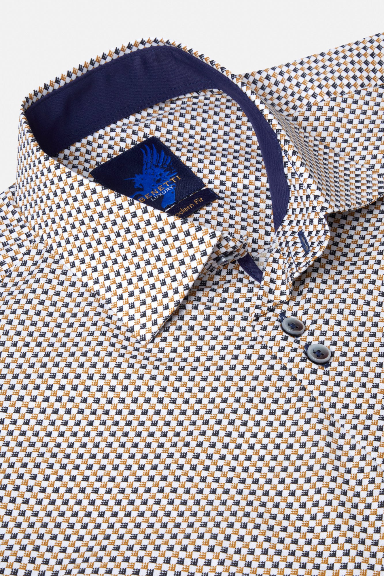Cody Gold Long Sleeve Shirt By Benetti Menswear
