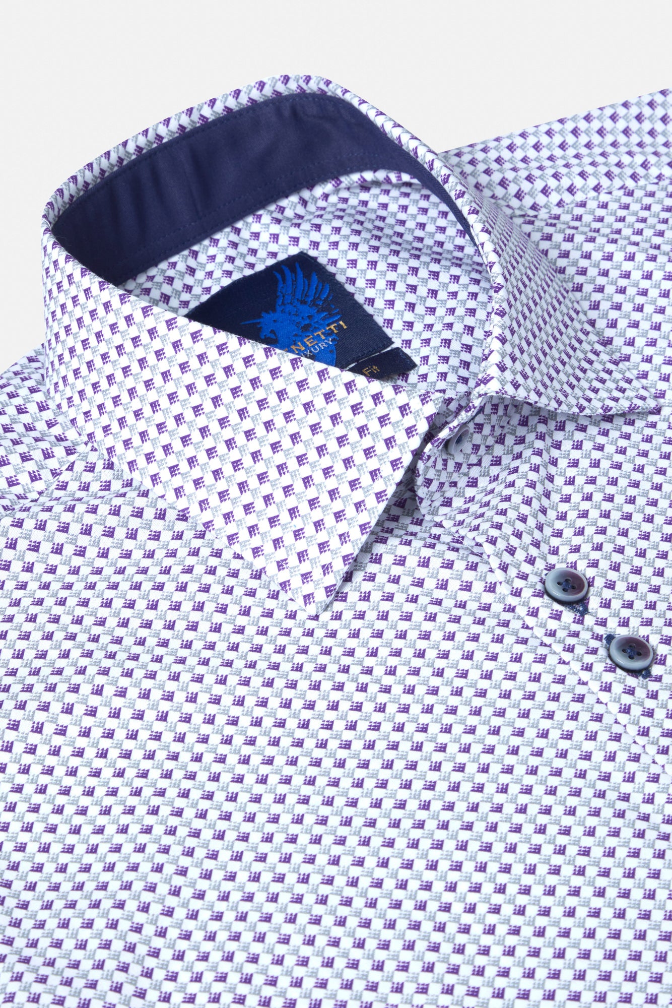 Cody Grape Short Sleeved Shirt By Benetti Menswear