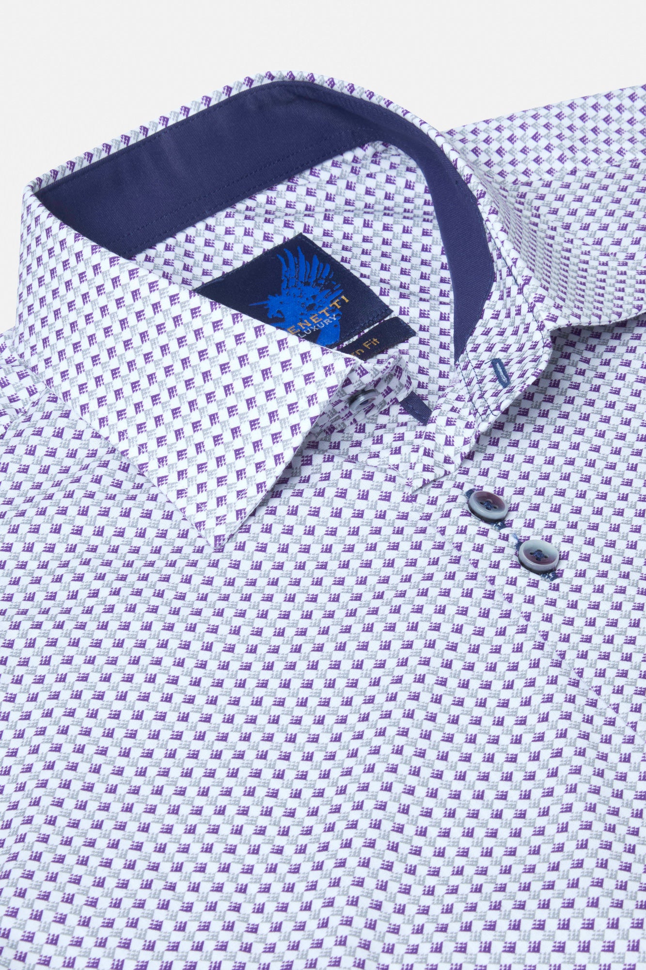 Cody Grape Long Sleeve Shirt By Benetti Menswear