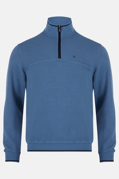 David Cobalt Qtr Zip By Benetti Menswear