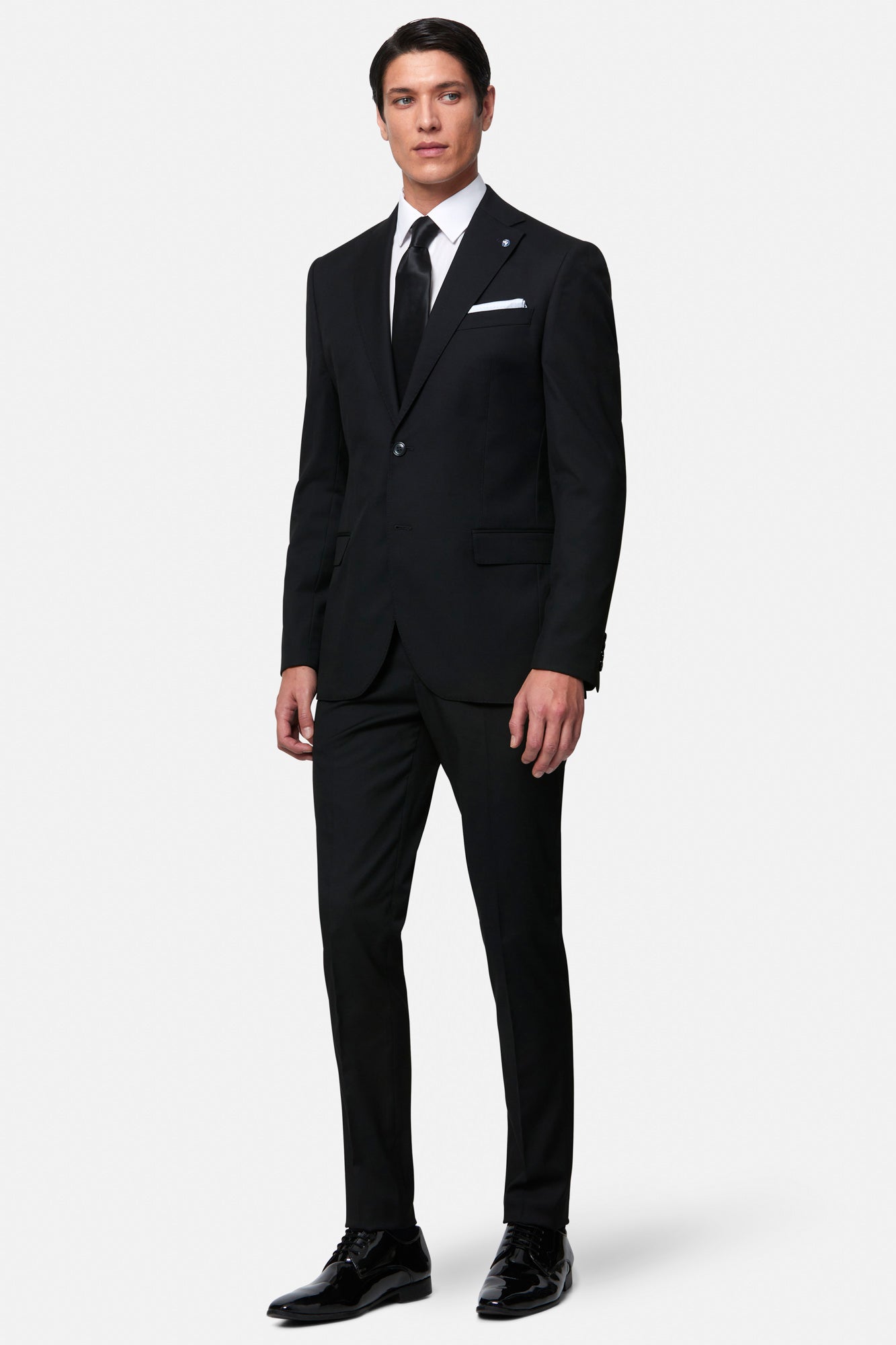 Edina 2PC Black Suit By Benetti Menswear