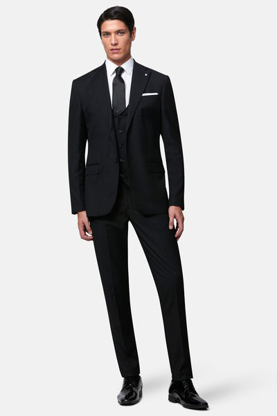 Edina 3pc Black Suit By Benetti Menswear