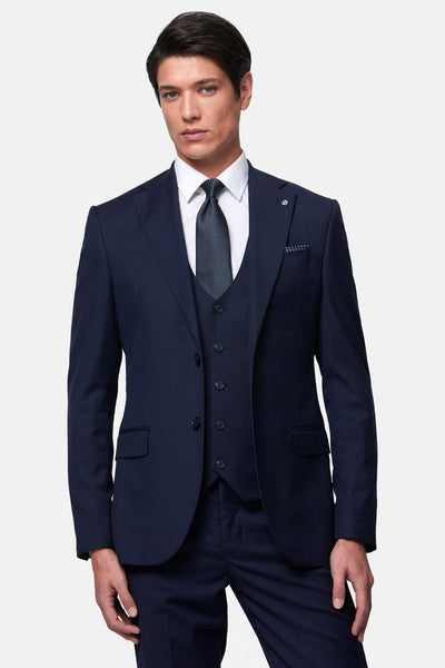 Edina Navy 3PC Suit By Benetti Menswear