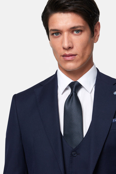 Edina Navy 3PC Suit By Benetti Menswear