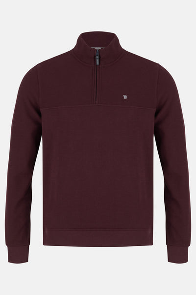 Erol Bordo Qtr Zip By Benetti Menswear