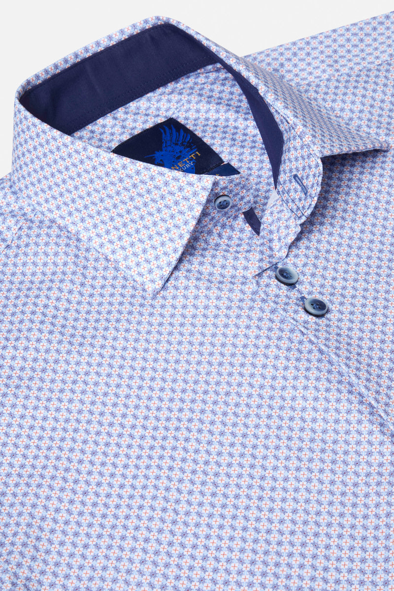 Evan Blue S/S Shirt By Benetti Menswear 