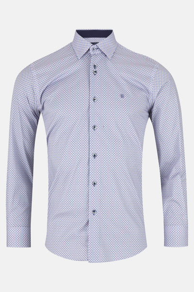 Evan Blue L/S Shirt By Benetti Menswear