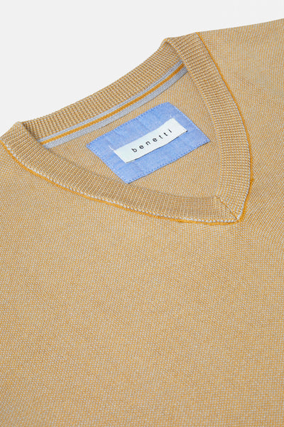 Gale Lemon V Neck Sweater