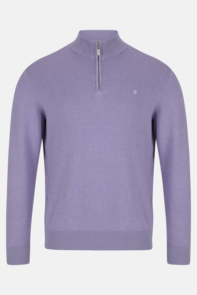 Gale Lilac Qtr Zip By Benetti Menswear