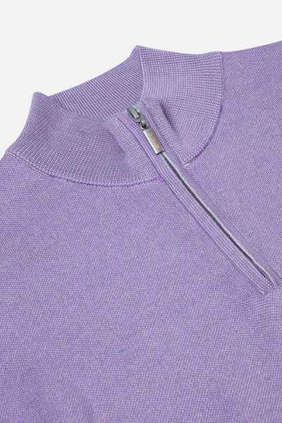 Gale Lilac Qtr Zip By Benetti Menswear