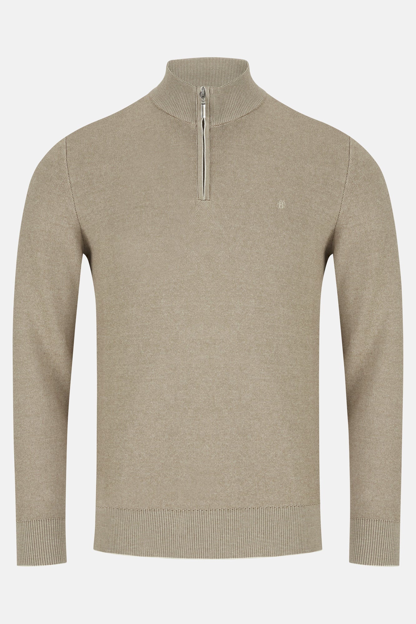 Gale Sand Quarter Zip by Benetti Menswear