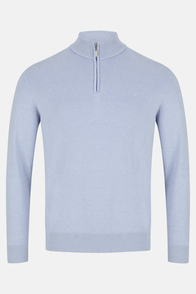 Benetti Gale Sky Quarter Zip Sweater