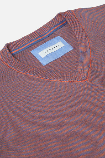Gale Sunrise V-Neck Sweater By Benetti Menswear