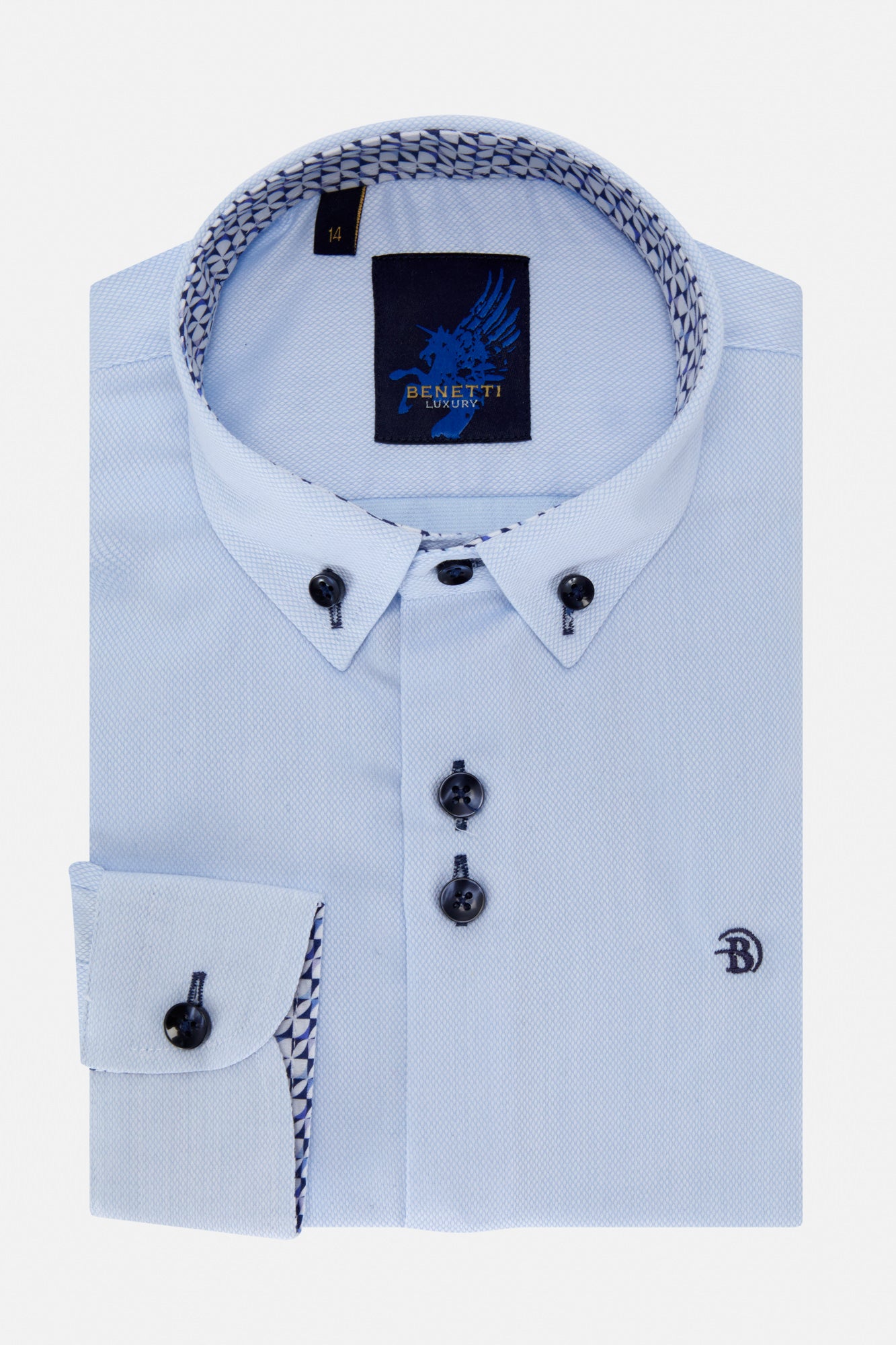 Boys Hudson Blue Shirt