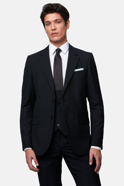 James Black 3 Piece Suit with scoop waistcoat By Benetti Menswear