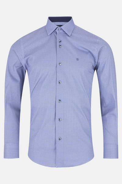 Liam Blue L/S Shirt By Benetti Menswear