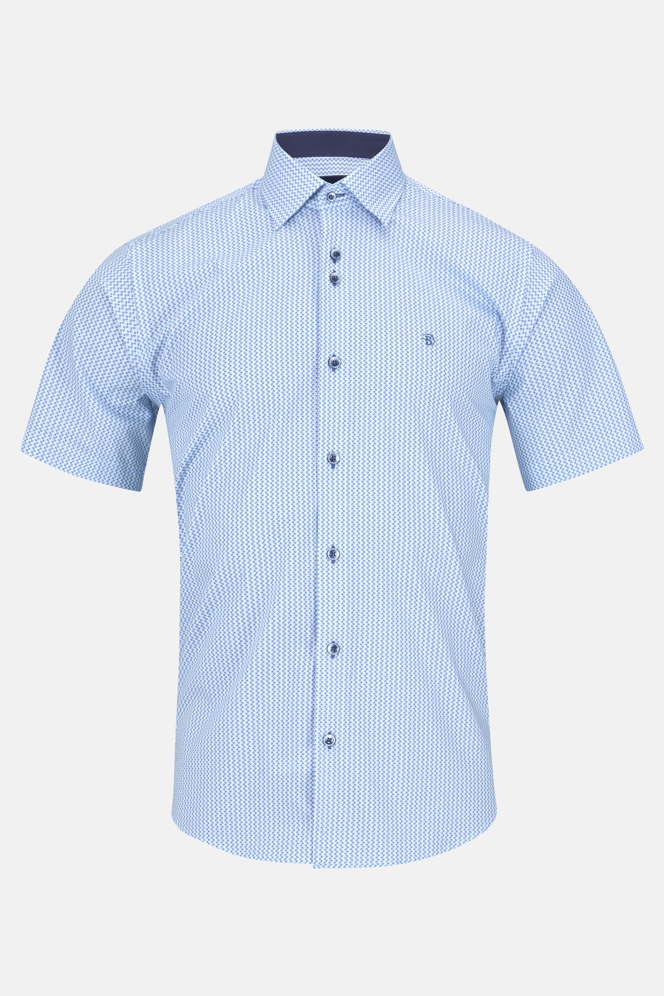 Luke Teal Short Sleeved Shirt by Benetti Menswear 