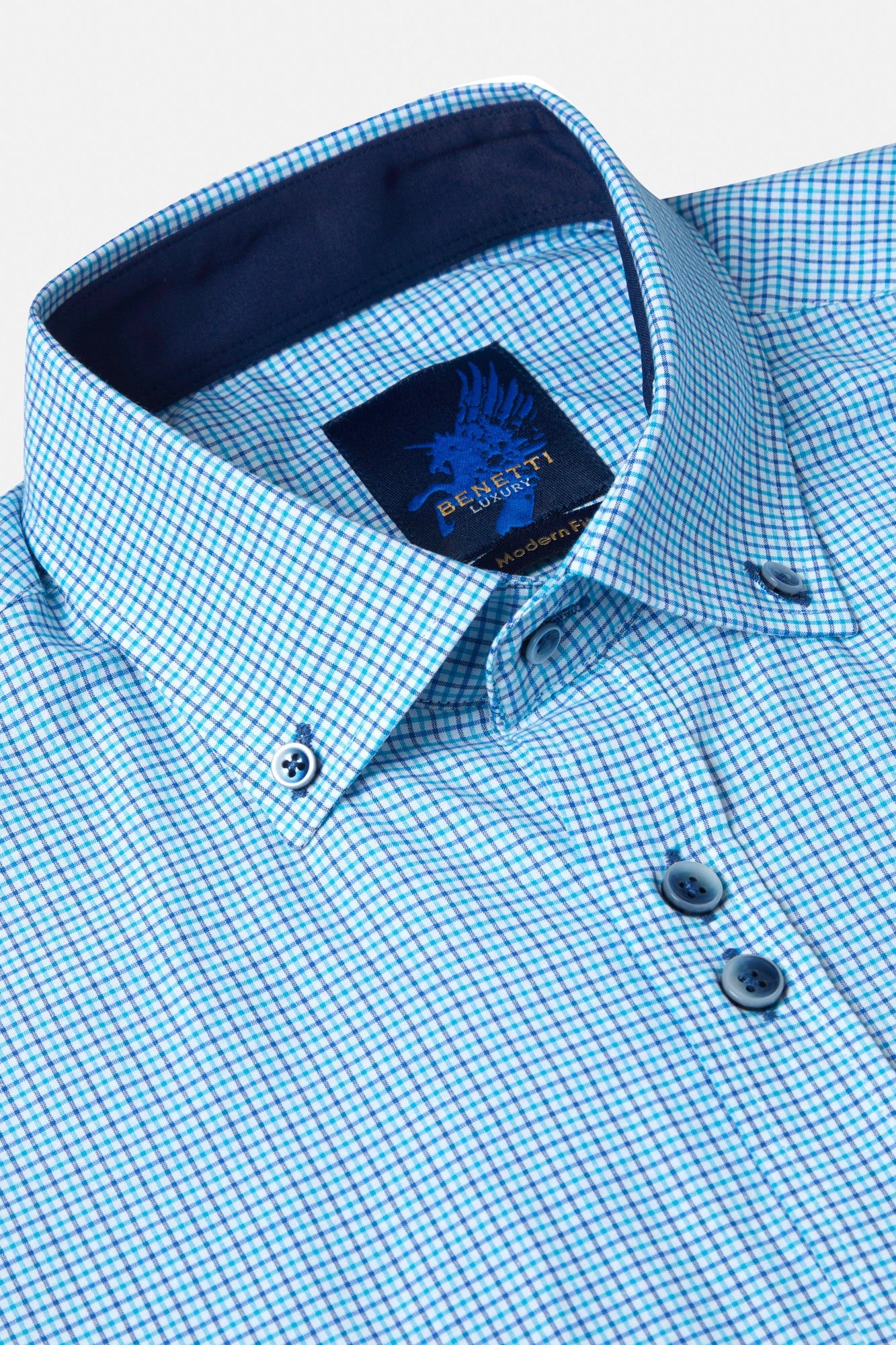 Milo Teal Short Sleeve Shirt By Benetti Menswear