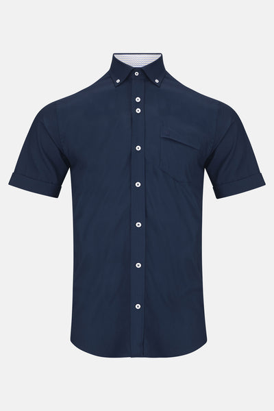 Noah Navy Short Sleeve Shirt By Benetti Menswear