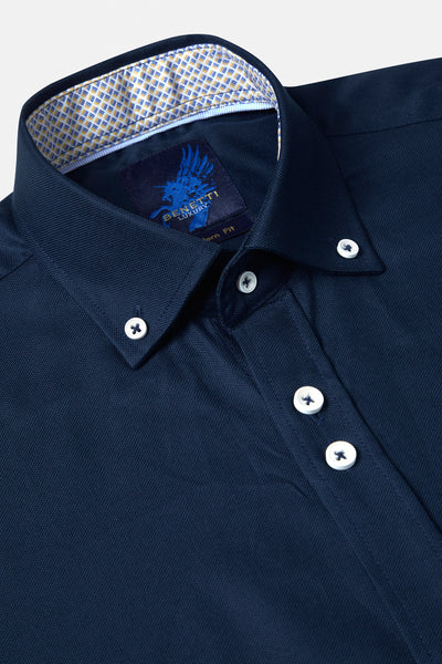 Noah Navy Short Sleeve Shirt By Benetti Menswear