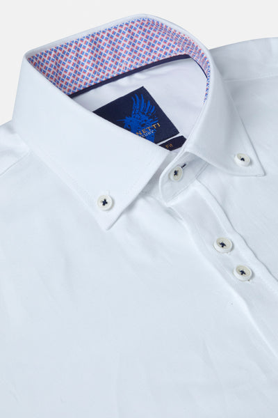 Noah White Short Sleeve Shirt By Benetti Menswear
