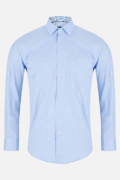 Benetti Oxford Sky Long Sleeve Shirt