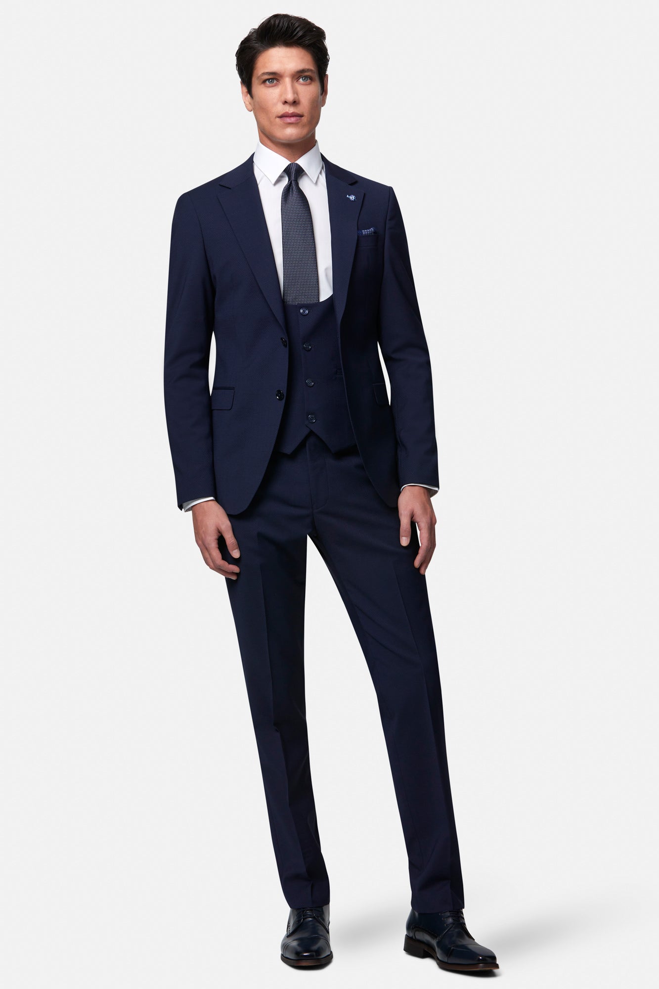 Peter Ink Suit with Scoop waistcoat