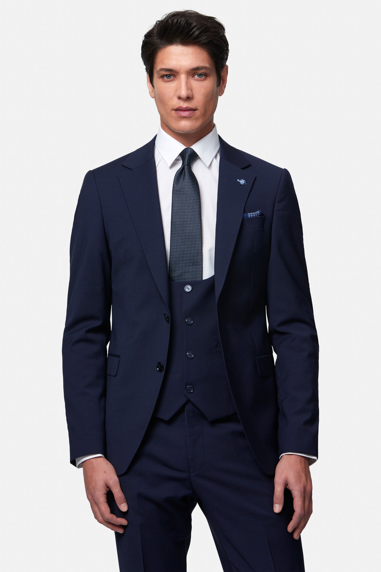 Peter Ink Suit with Scoop waistcoat
