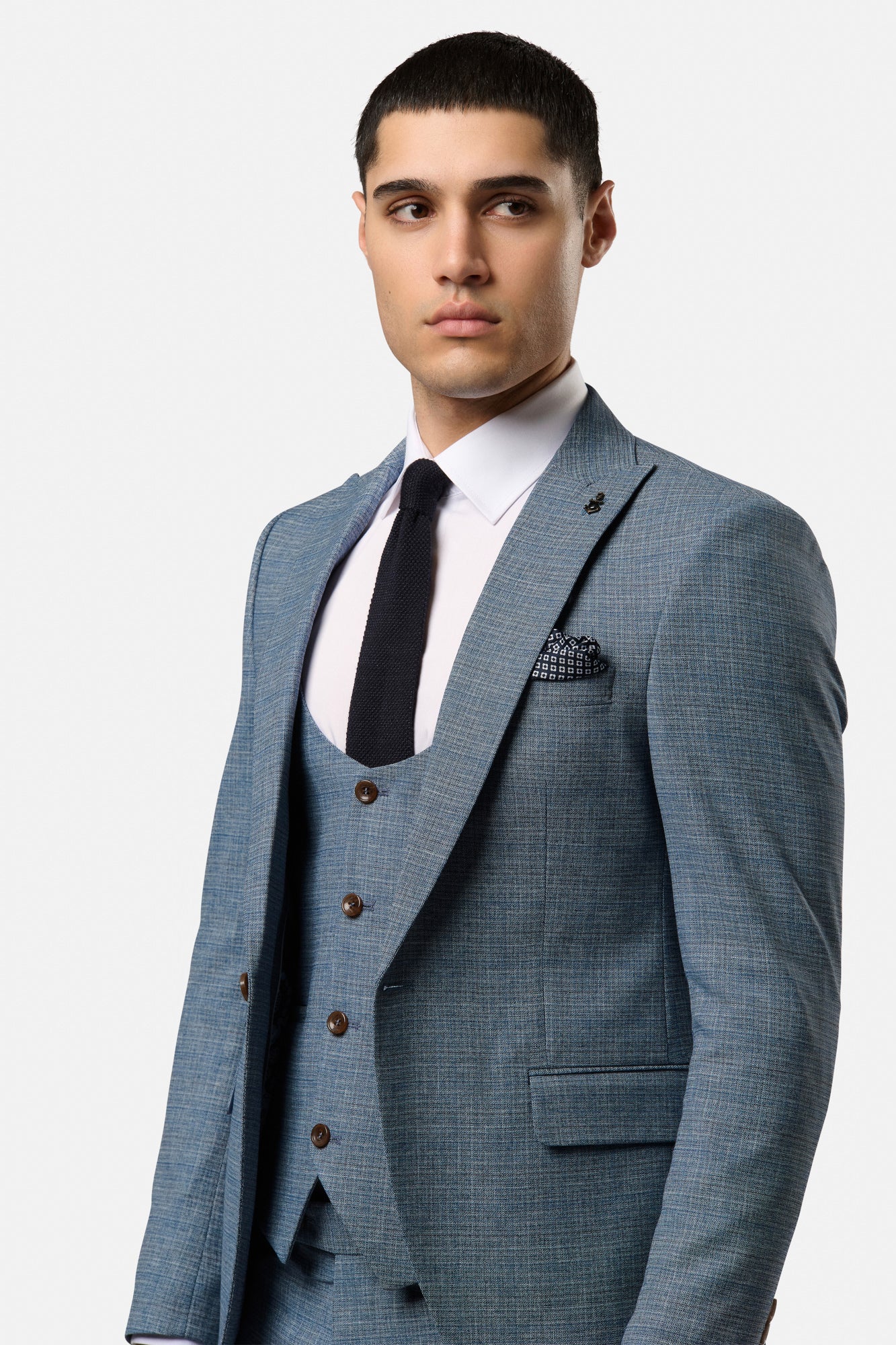 Scott Blue 3pc Slim Fit Suit 02