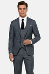 Haas Slate 3 Piece Suit By Benetti Menswear