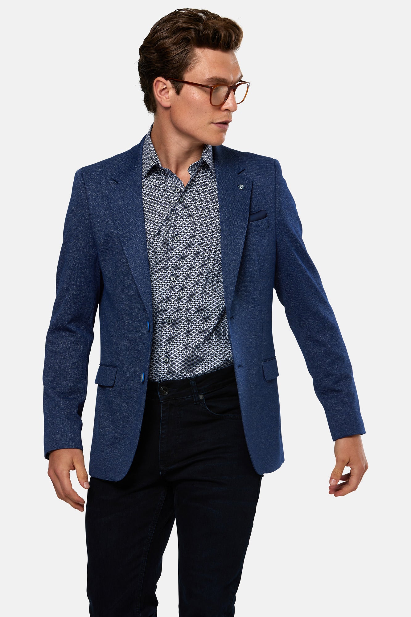 Havanna Blue Blazer By Benetti Menswear