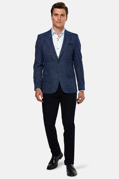 Finton Indigo Blazer By Benetti Menswear