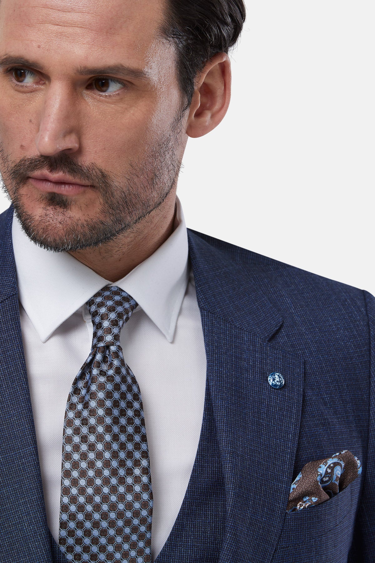 Borneo Navy 3 Piece Suit By Benetti Menswear