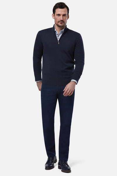Quarter Zip Sweater By Benetti Menswear
