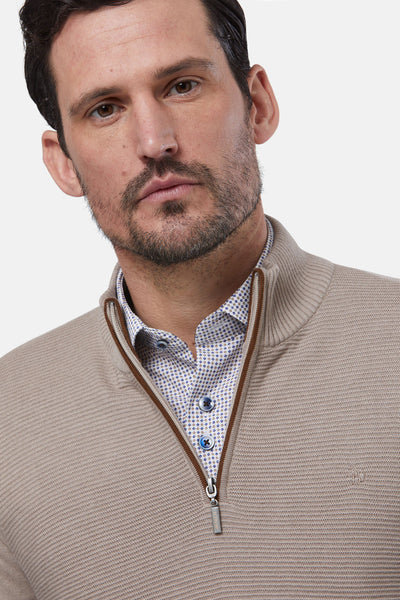 Quarter Zip Sweater By Benetti Menswear