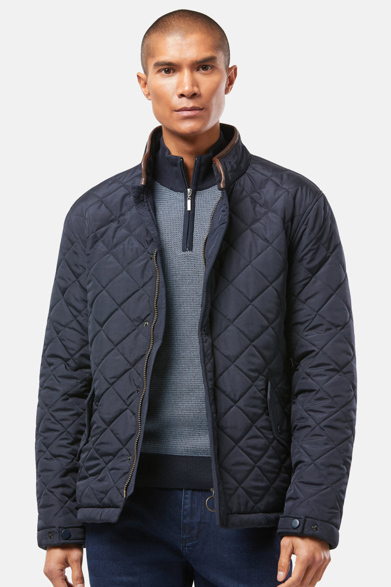 Brutus Navy Quilted Jacket