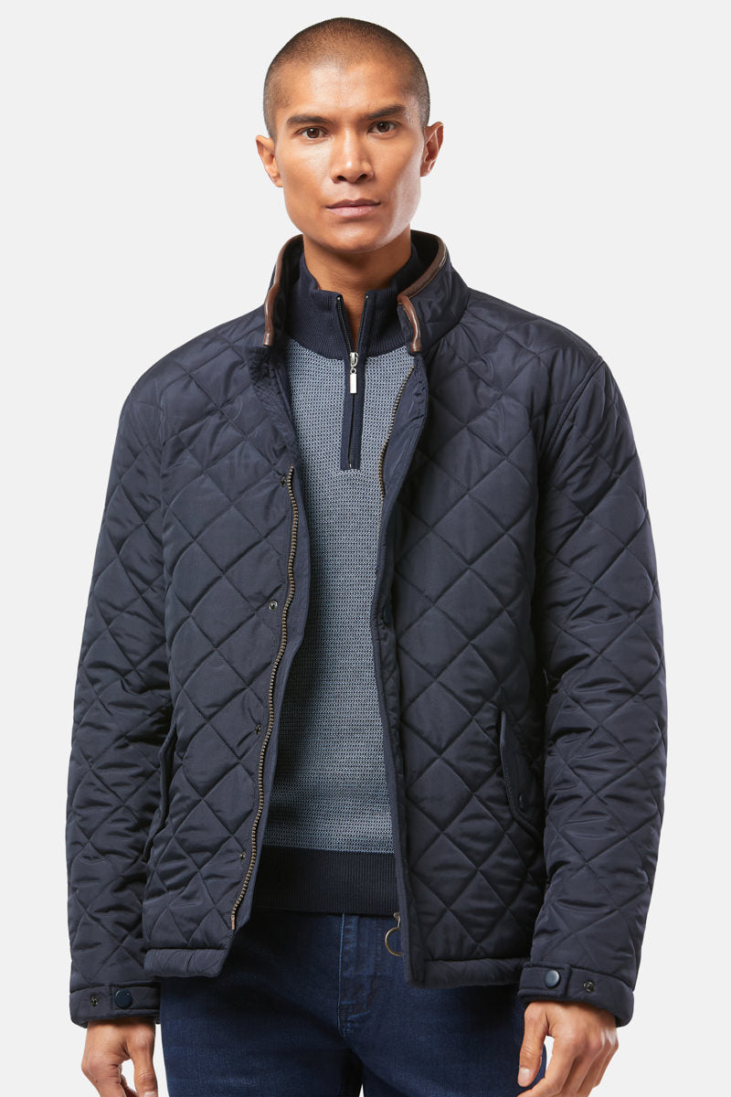 Brutus Navy Quilted Jacket 