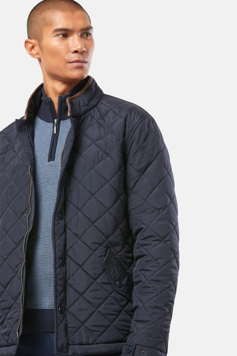 Brutus Navy Quilted Jacket