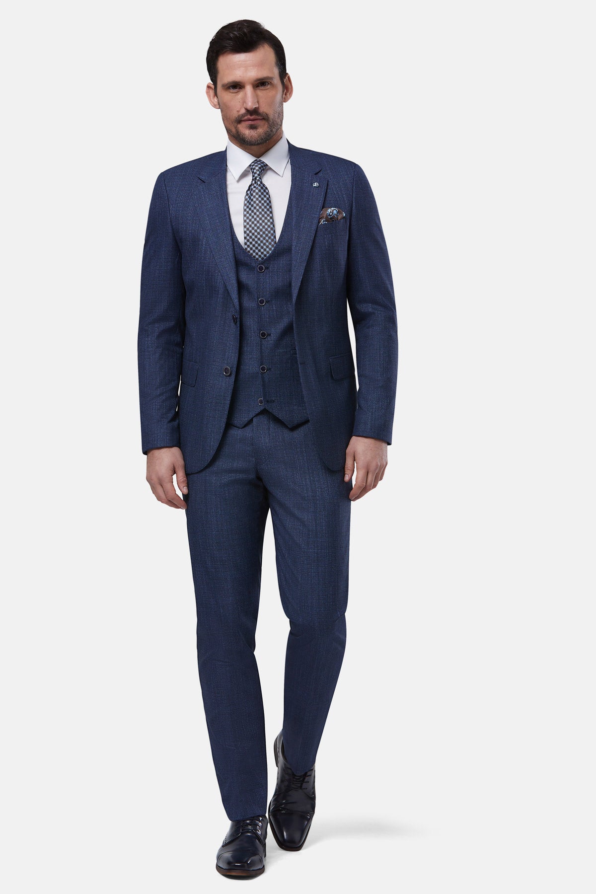 Borneo Navy 3 Piece Suit