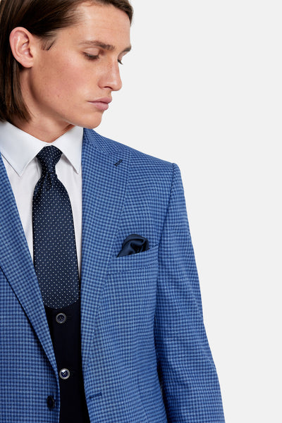 Cairo Blue 3 Piece Benetti Menswear Suit