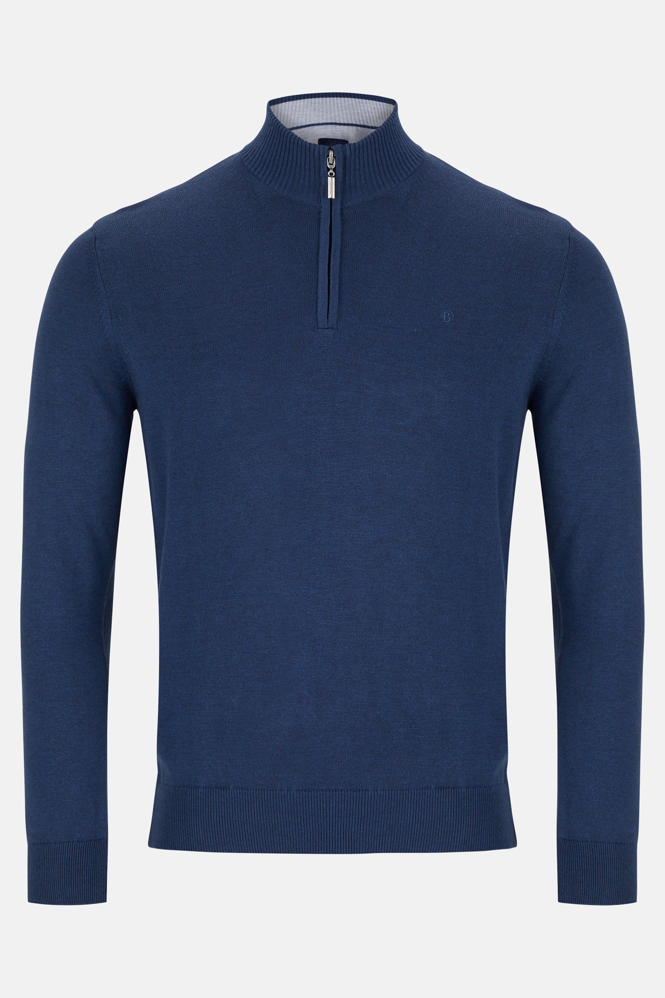 Benetti Indigo Qtr Zip Sweater