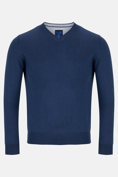 Indigo V Neck Sweater