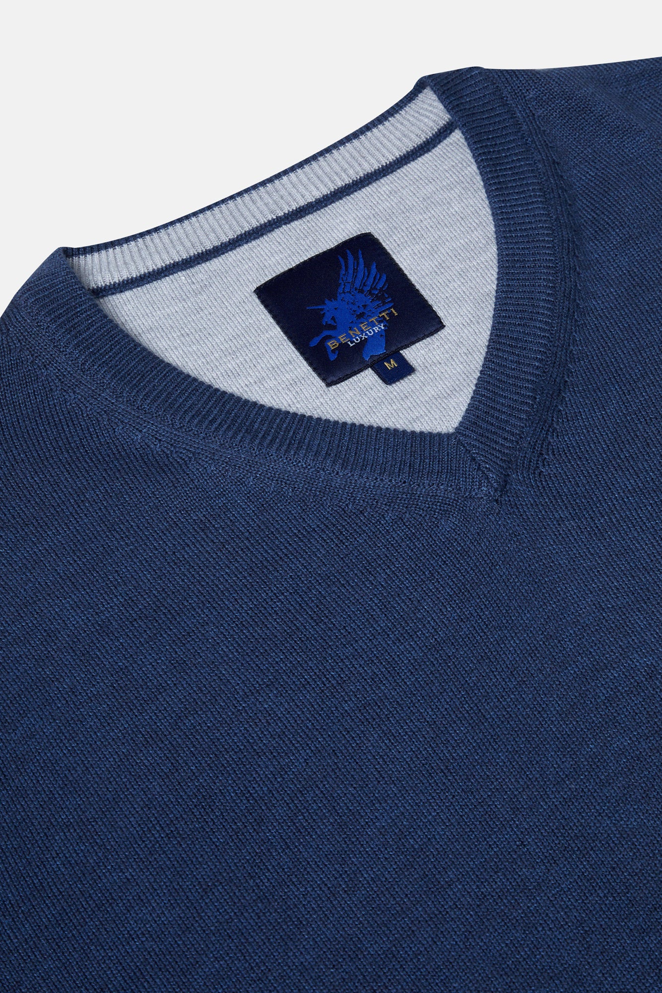 Indigo V Neck Sweater