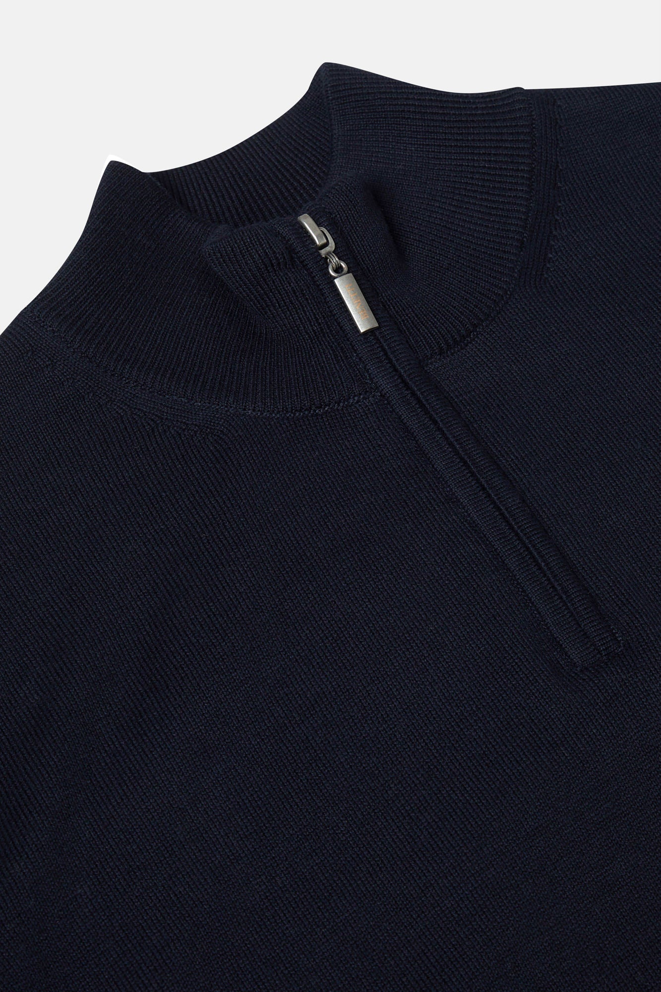 Benetti Navy Qtr Zip Sweater